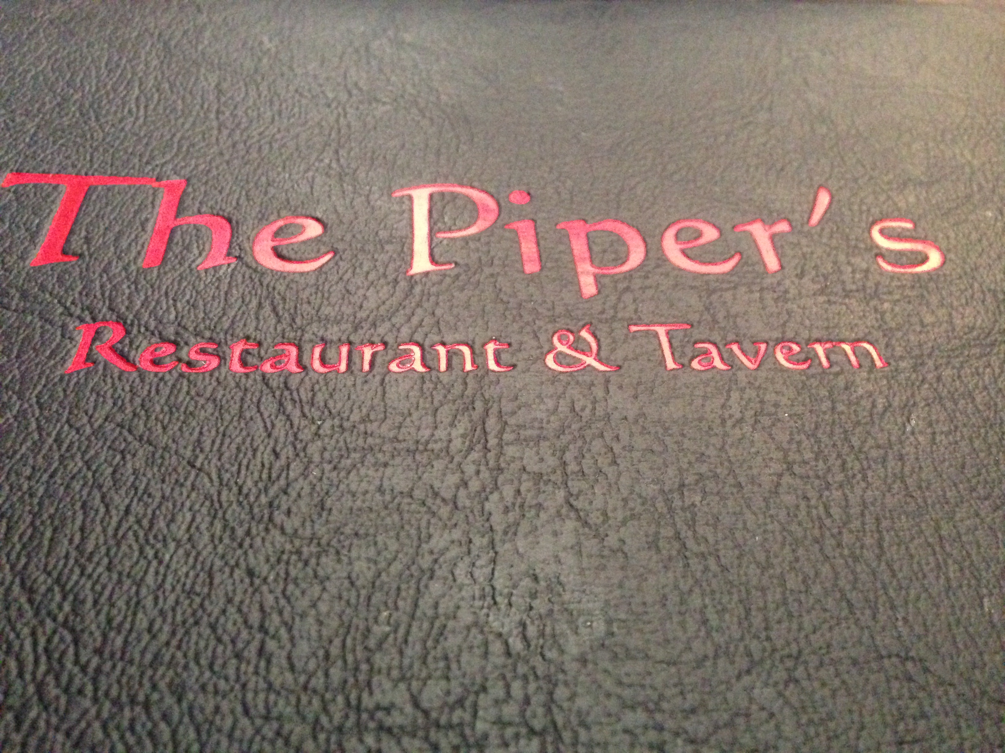 The Piper's Tavern menu