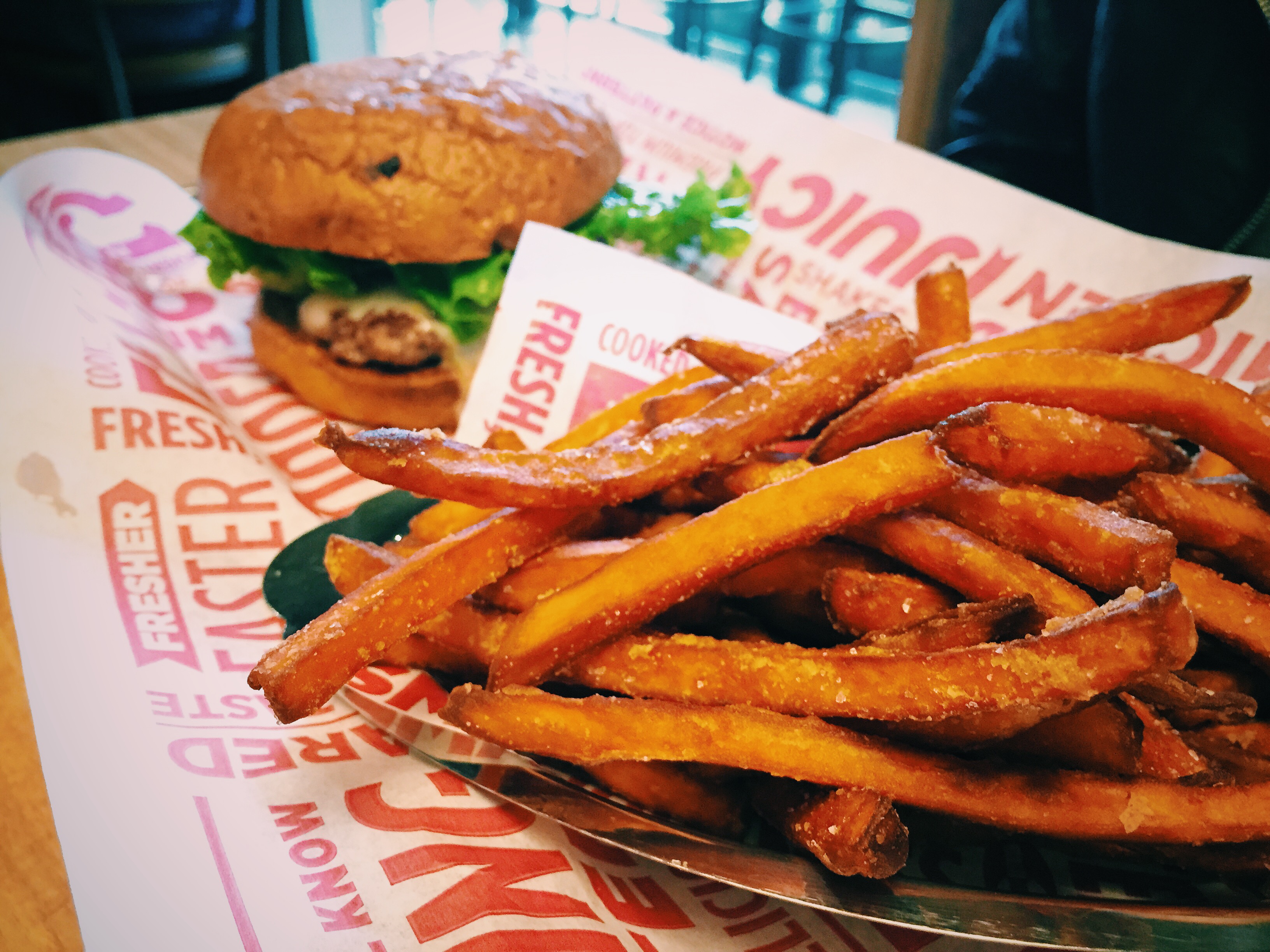 sweet potato fries smashburger